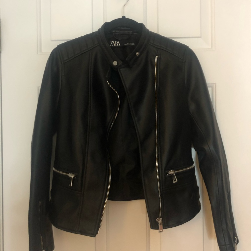 Zara Faux leather jacket